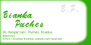 bianka puches business card